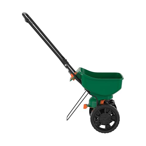 Scotts Turf Builder EdgeGuard DLX Broadcast Spreader for Seed, Fertilizer, Salt, Ice Melt, Holds up to 15,000 sq.ft. Product