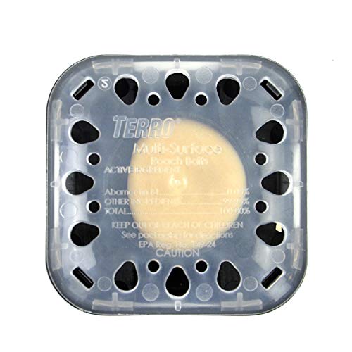TERRO T500 Indoor Multi-Surface Roach Bait Stations - Indoor Cockroach Killer, 6 Bait Stations, Black