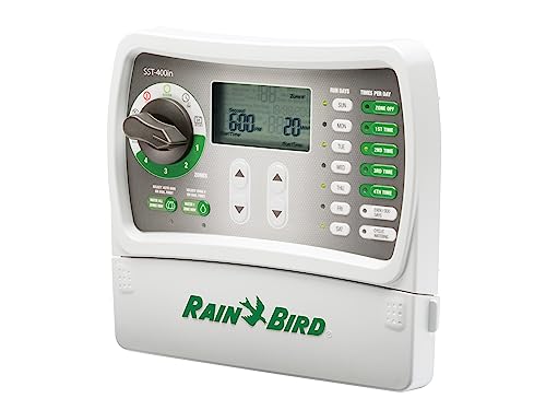 Rain Bird SST1200OUT Simple-to-Set Indoor/Outdoor Sprinkler/Irrigation Timer/Controller, 12-Zone/Station (this New/Improved Model Replaces SST1200O),Gray/Green