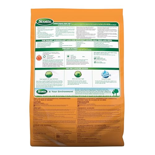 Scotts Turf Builder SummerGuard Lawn Food with Insect Control, Fertilizer and Insect Killer, 5,000 sq. ft., 13.35 lbs.