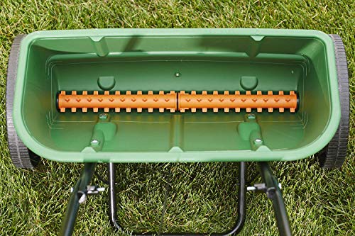 Scotts Turf Builder EdgeGuard DLX Broadcast Spreader for Seed, Fertilizer, Salt, Ice Melt, Holds up to 15,000 sq.ft. Product