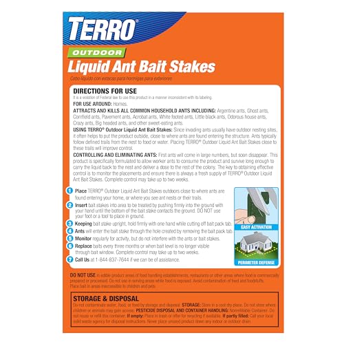 TERRO Liquid Ant Baits - T1813 - Outdoor Ready-to-Use Terro Ant Traps - Pack of 12 Liquid Traps