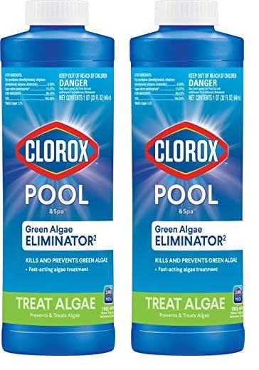 Clorox® Pool&Spa™ Swimming Pool Algaecide, Prevents and Treats Pool Algae, Non-Foaming, 1 Quart (Pack of 1)