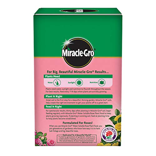 Miracle-Gro Water Soluble Rose Plant Food, 1.5 lb