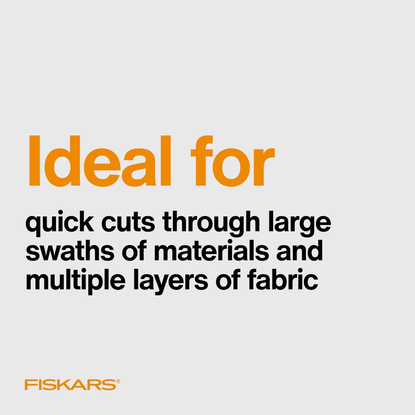 Fiskars 8” Original Orange-Handled Stainless Steel Scissors, Ergonomic and Keeps Material Flat, Sharp All-Purpose Paper and Fabric Scissors for Office, Arts, and Crafts