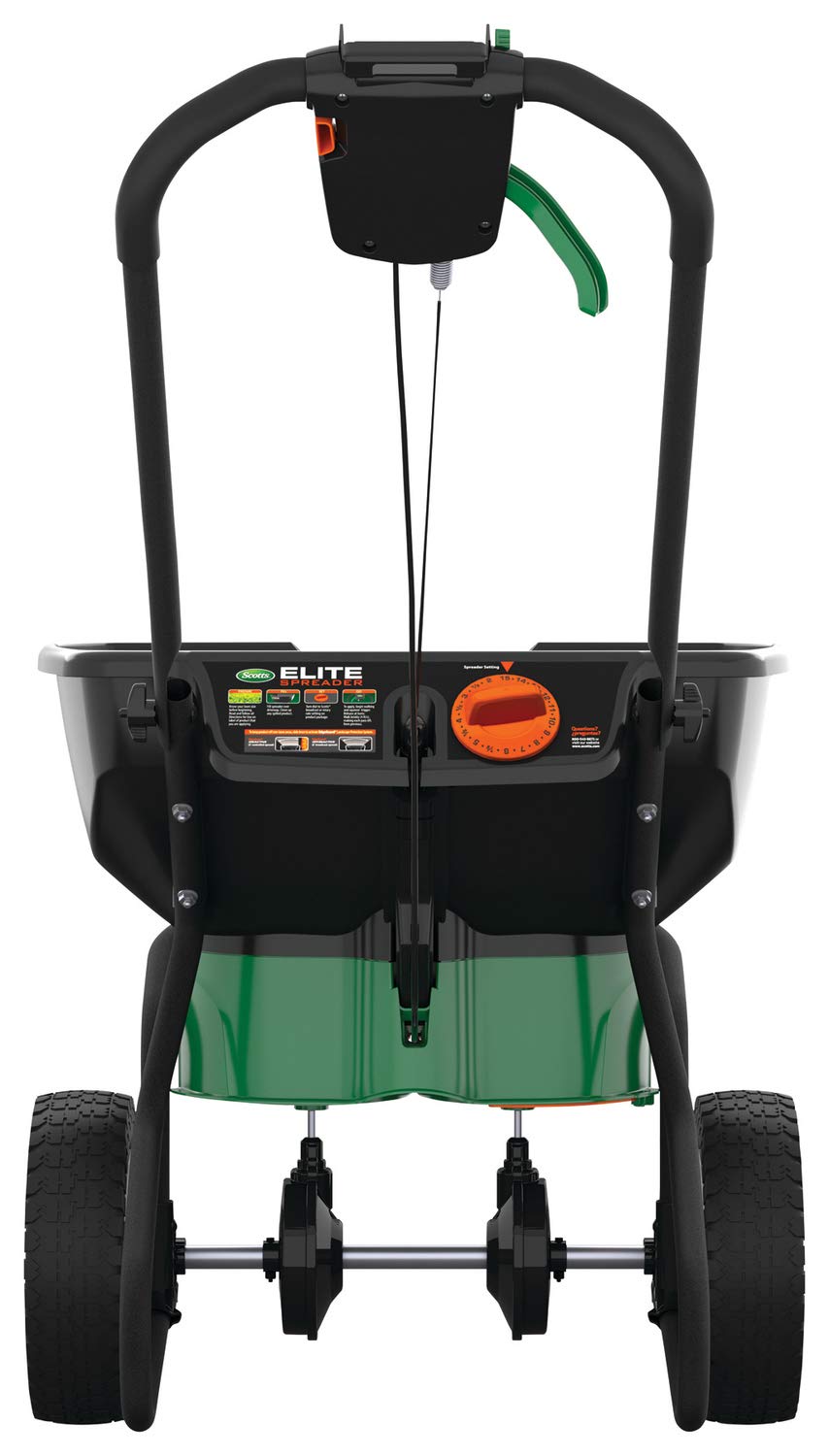 Scotts Turf Builder EdgeGuard DLX Broadcast Spreader for Seed, Fertilizer, Salt, Ice Melt, Holds up to 15,000 sq.ft. Product
