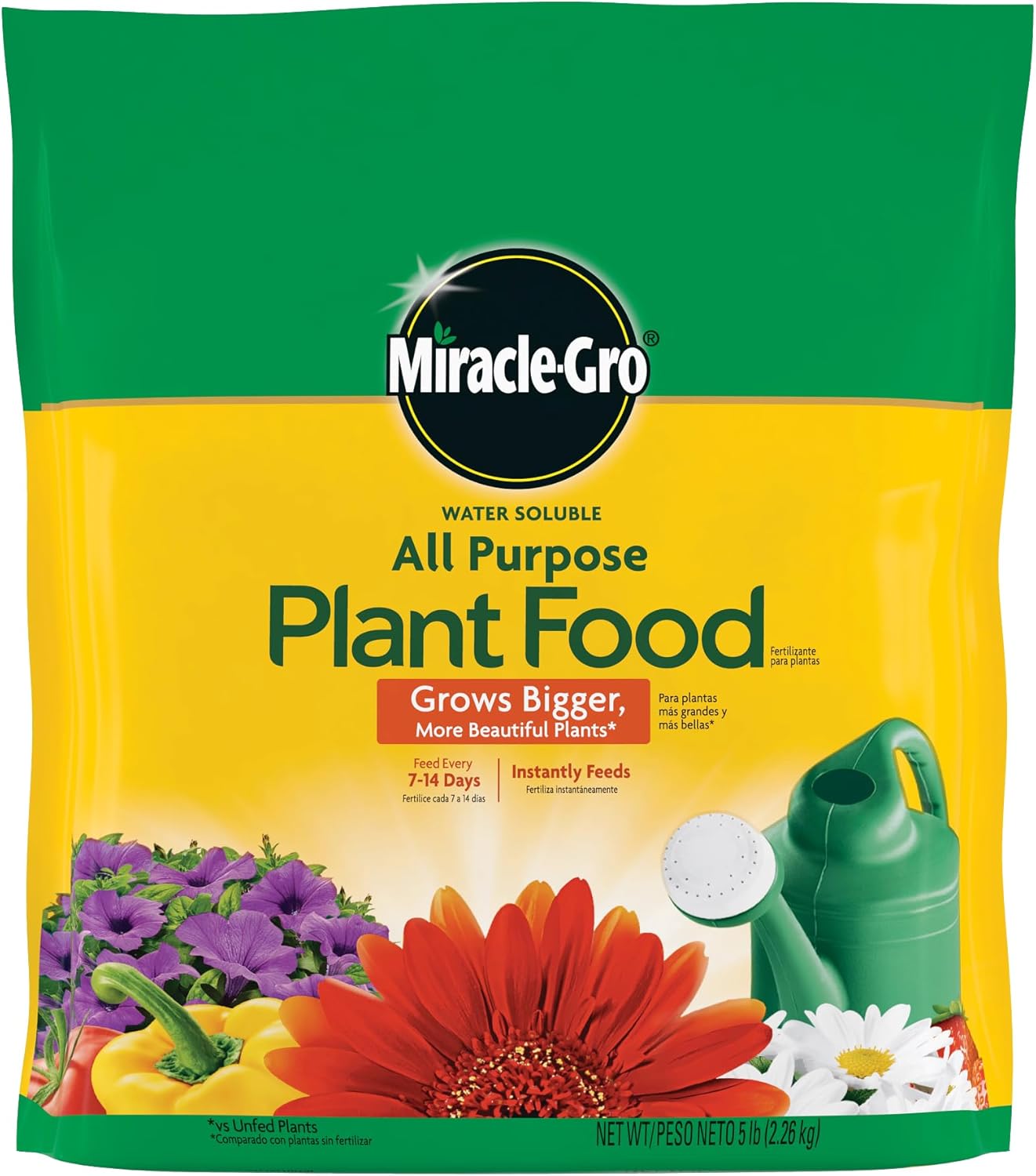 Miracle-Gro Water Soluble All Purpose Plant Food, Plant Fertilizer for Indoor or Outdoor Plants, Roses, Flowers, Houseplants, Vegetables and Trees, 10 lb.