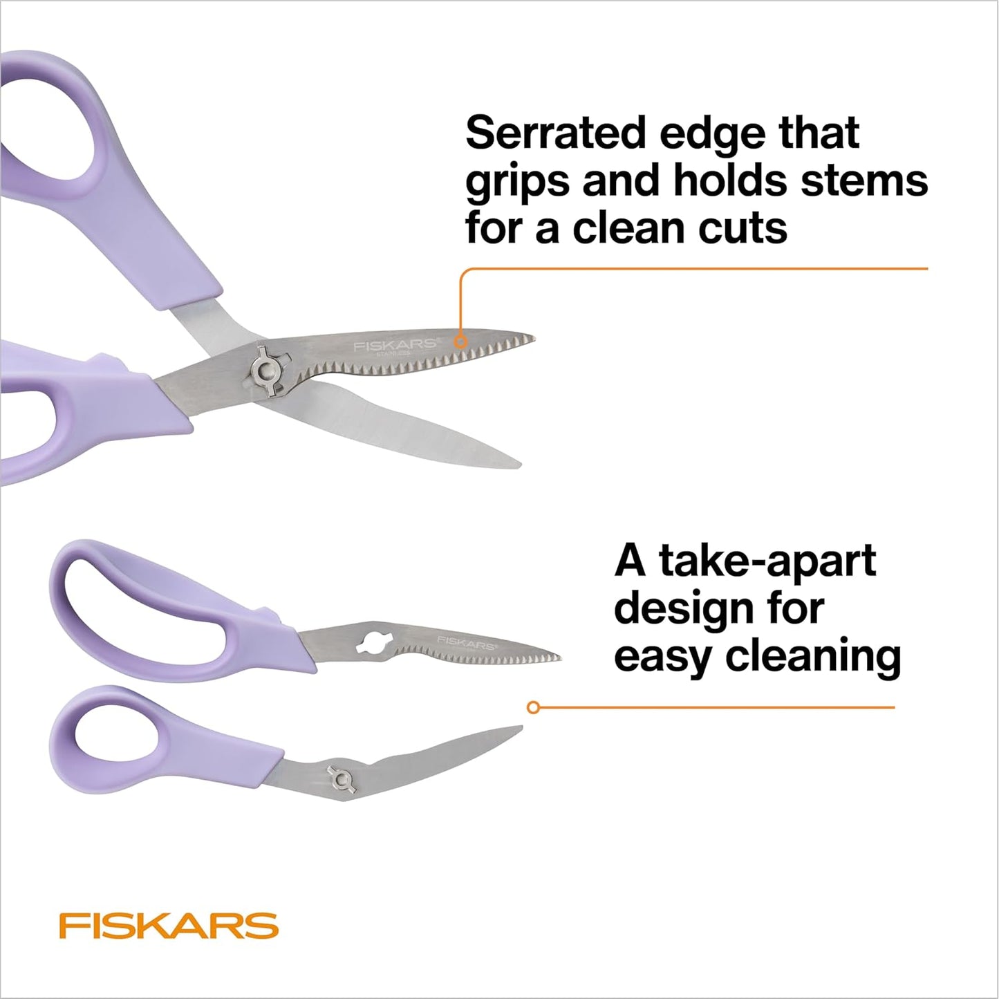 Fiskars Bypass Pruning Shears, 5/8-Inch Cut Capacity Garden Clippers, Gardening Scissors with Sharp, Rust Resistant Steel Blade