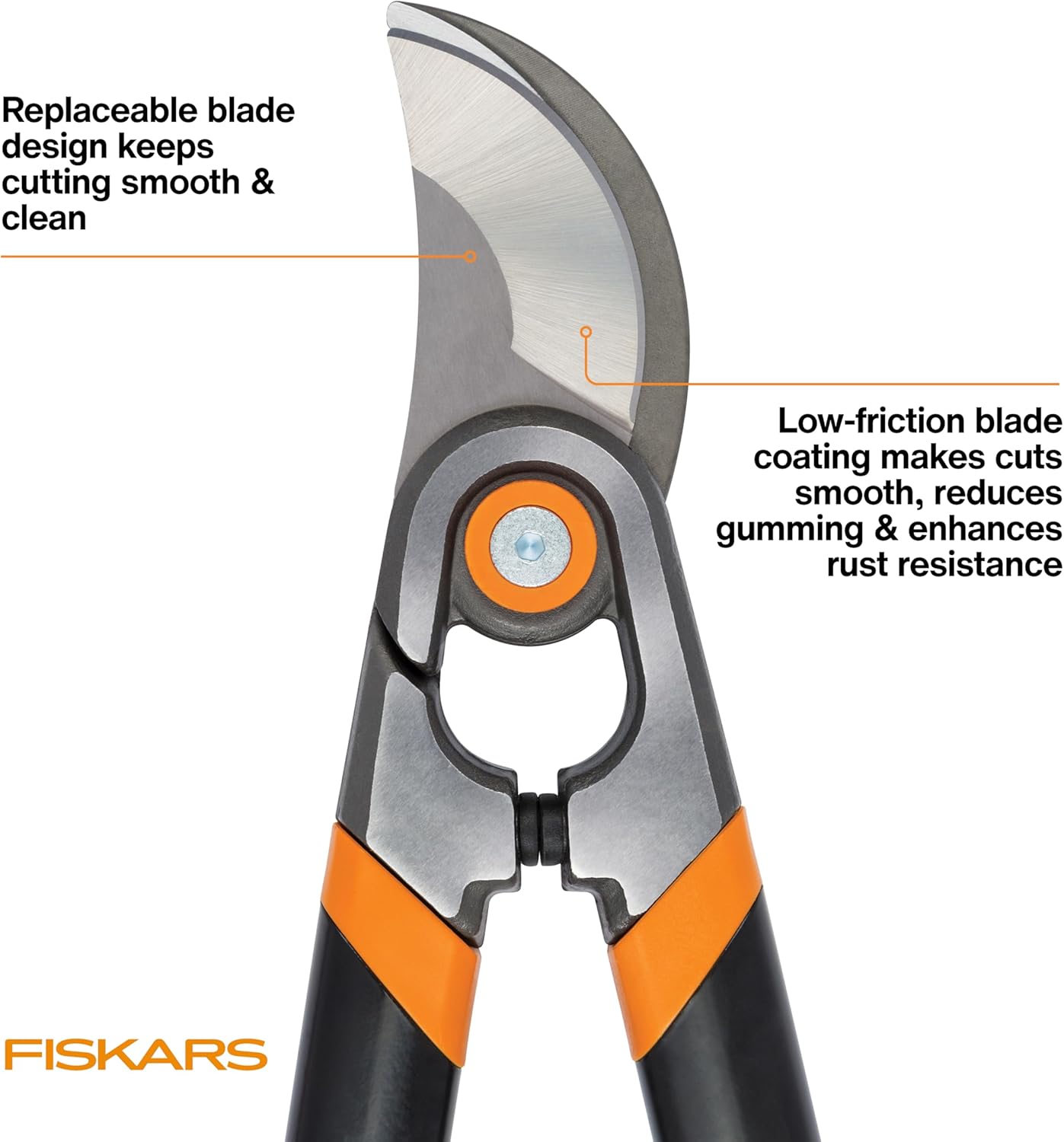 Fiskars 32-Inch Loppers for Tree Trimming, Heavy Duty, Low-Friction Sharp Steel Blade, Branch Cutter up to 2-Inch Diameter Cut Capacity, PowerGear2 Technology that Multiplies Power for Less Effort