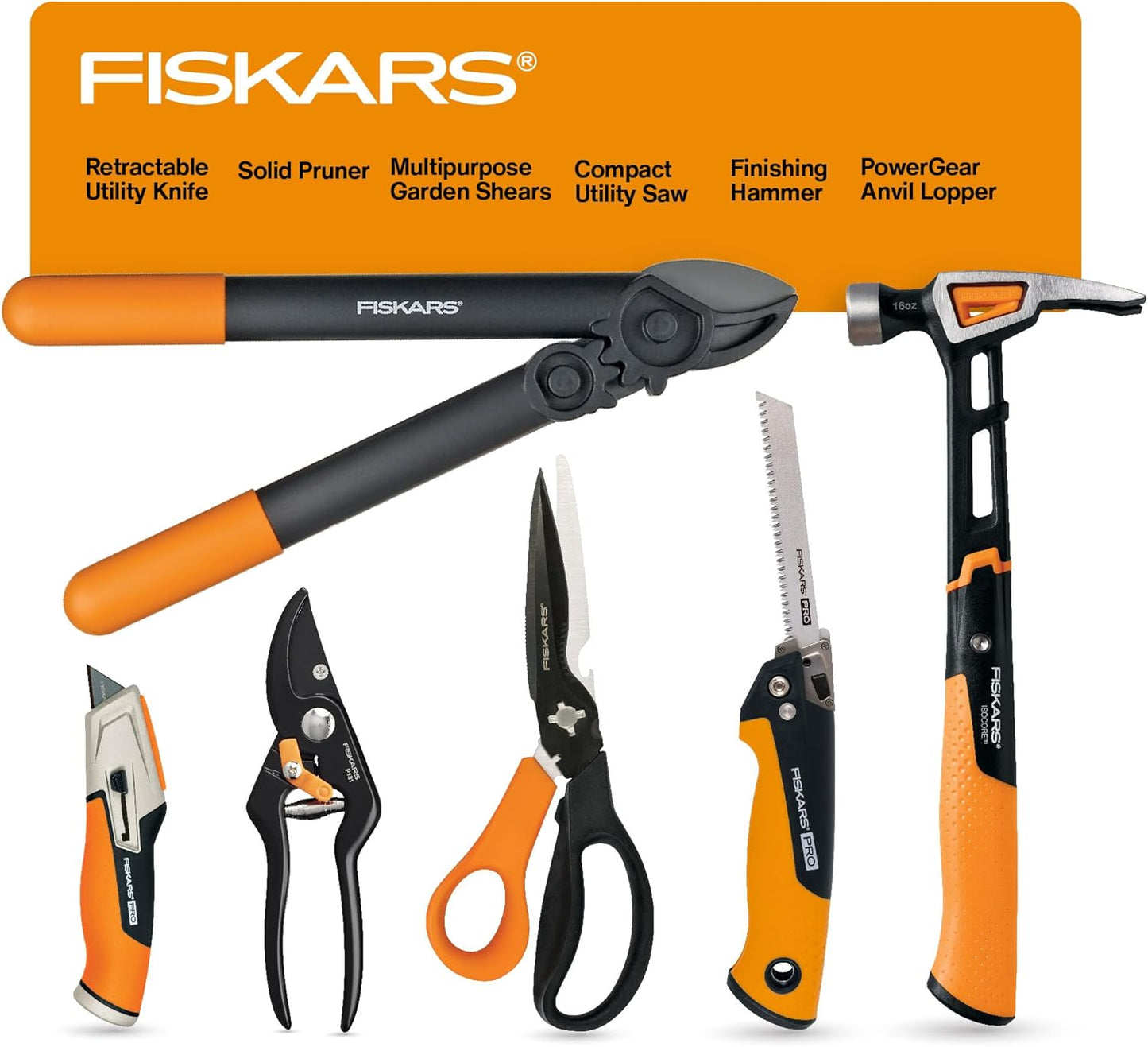 Fiskars 15-Inch PowerGear Loppers, Sharp Steel Blade Bush and Tree Trimmer, Cuts up to 1.25-Inch Diameter Branches, Rust Resistant and Lightweight Pruner, Yard Tools for Gardening