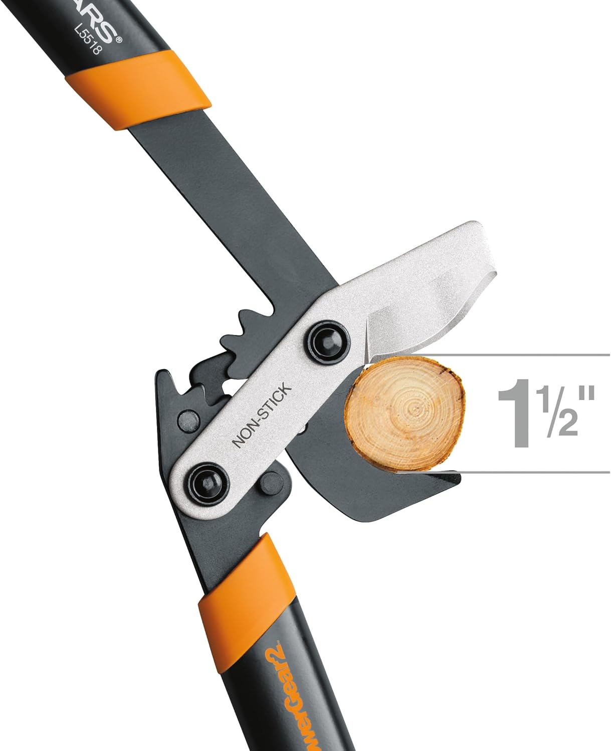 Fiskars 32-Inch Loppers for Tree Trimming, Heavy Duty, Low-Friction Sharp Steel Blade, Branch Cutter up to 2-Inch Diameter Cut Capacity, PowerGear2 Technology that Multiplies Power for Less Effort