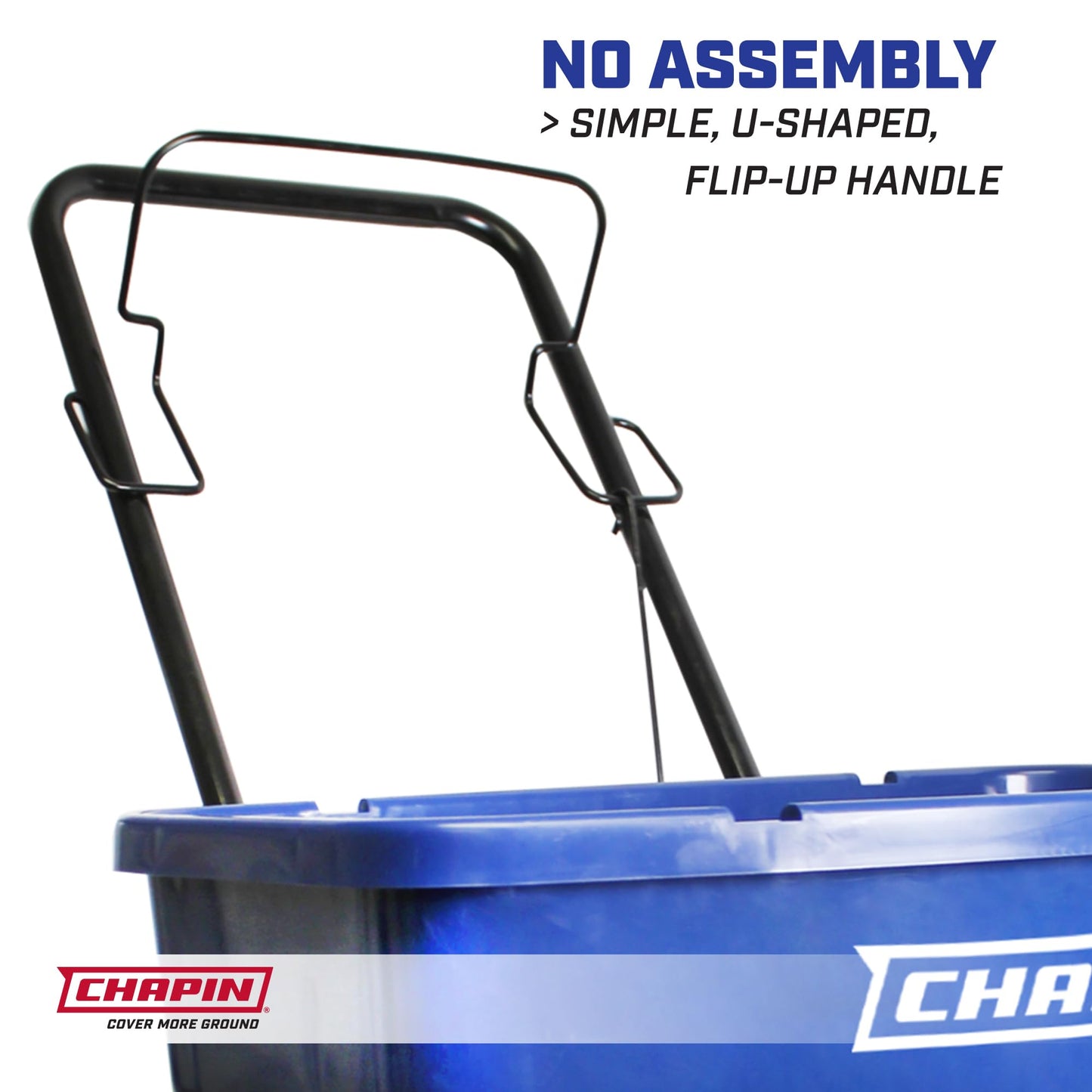 CHAPIN R E 81008A 80LB Residential Salt Spreader, 80 lb, Blue