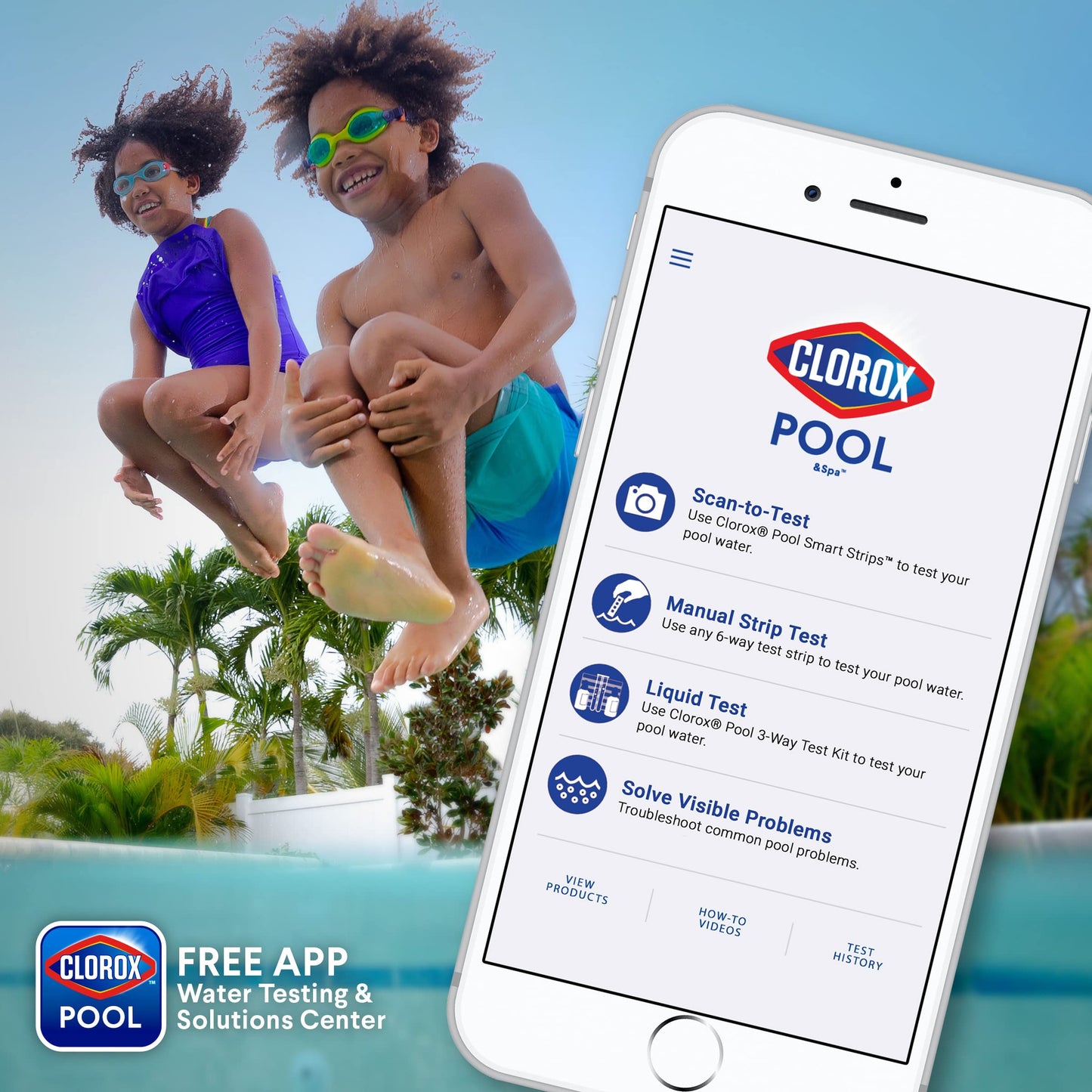 Clorox® Pool&Spa™ Swimming Pool Algaecide, Prevents and Treats Pool Algae, Non-Foaming, 1 Quart (Pack of 1)