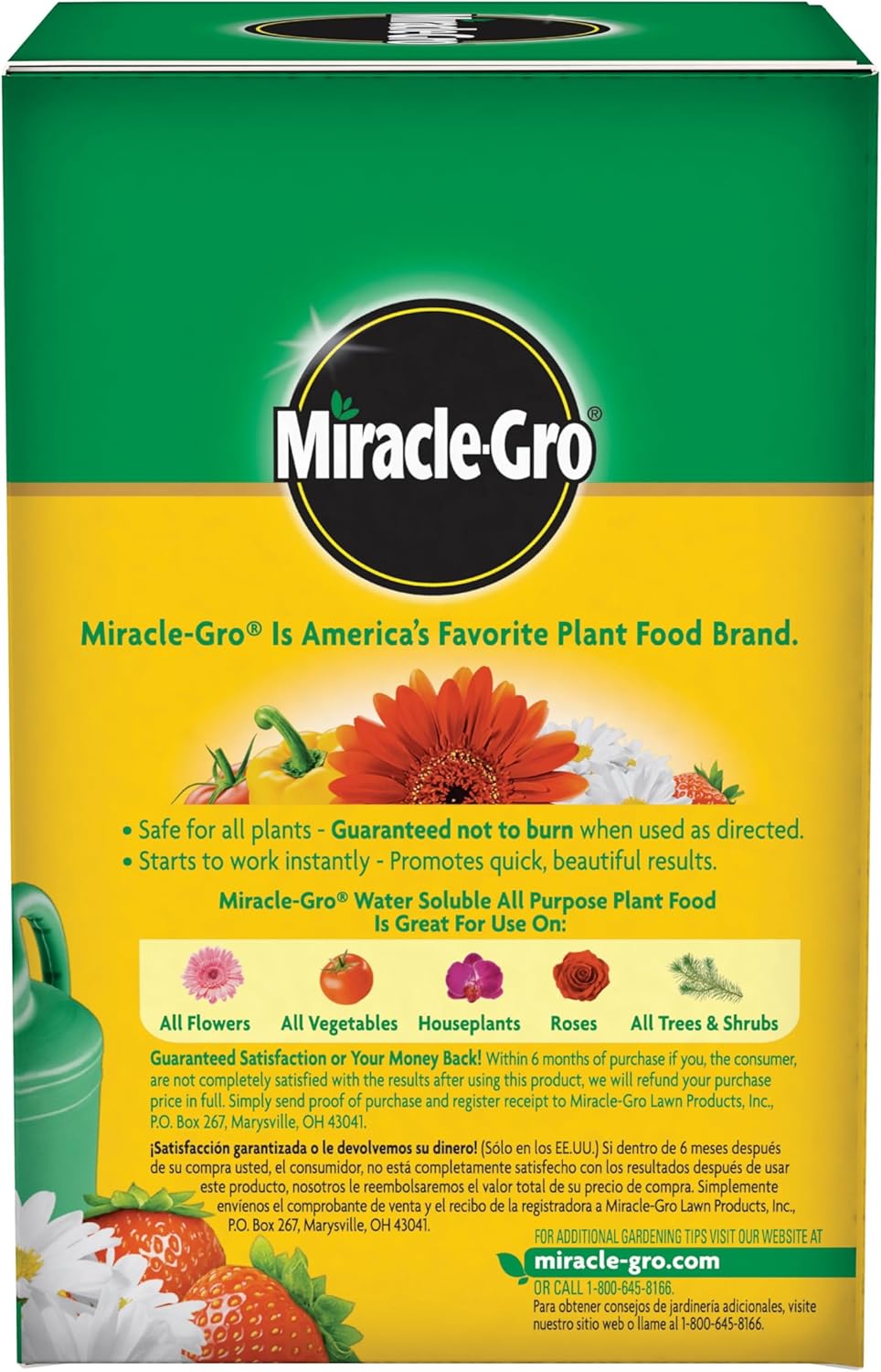 Miracle-Gro Water Soluble All Purpose Plant Food, Plant Fertilizer for Indoor or Outdoor Plants, Roses, Flowers, Houseplants, Vegetables and Trees, 10 lb.