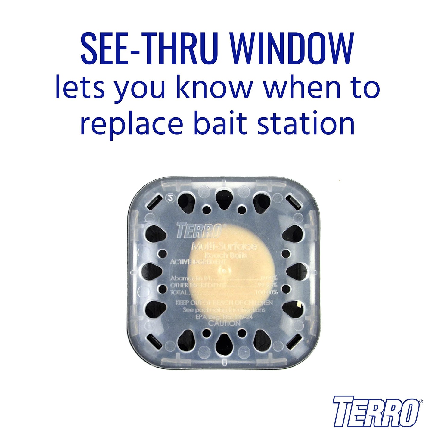 TERRO T500 Indoor Multi-Surface Roach Bait Stations - Indoor Cockroach Killer, 6 Bait Stations, Black