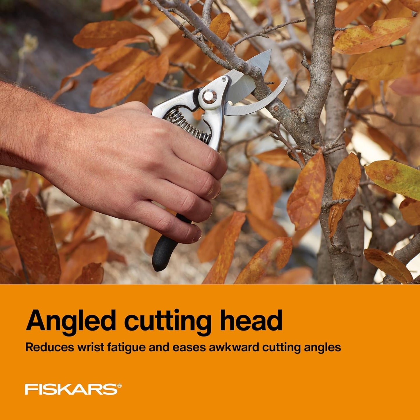 Fiskars Bypass Pruning Shears, 5/8-Inch Cut Capacity Garden Clippers, Gardening Scissors with Sharp, Rust Resistant Steel Blade