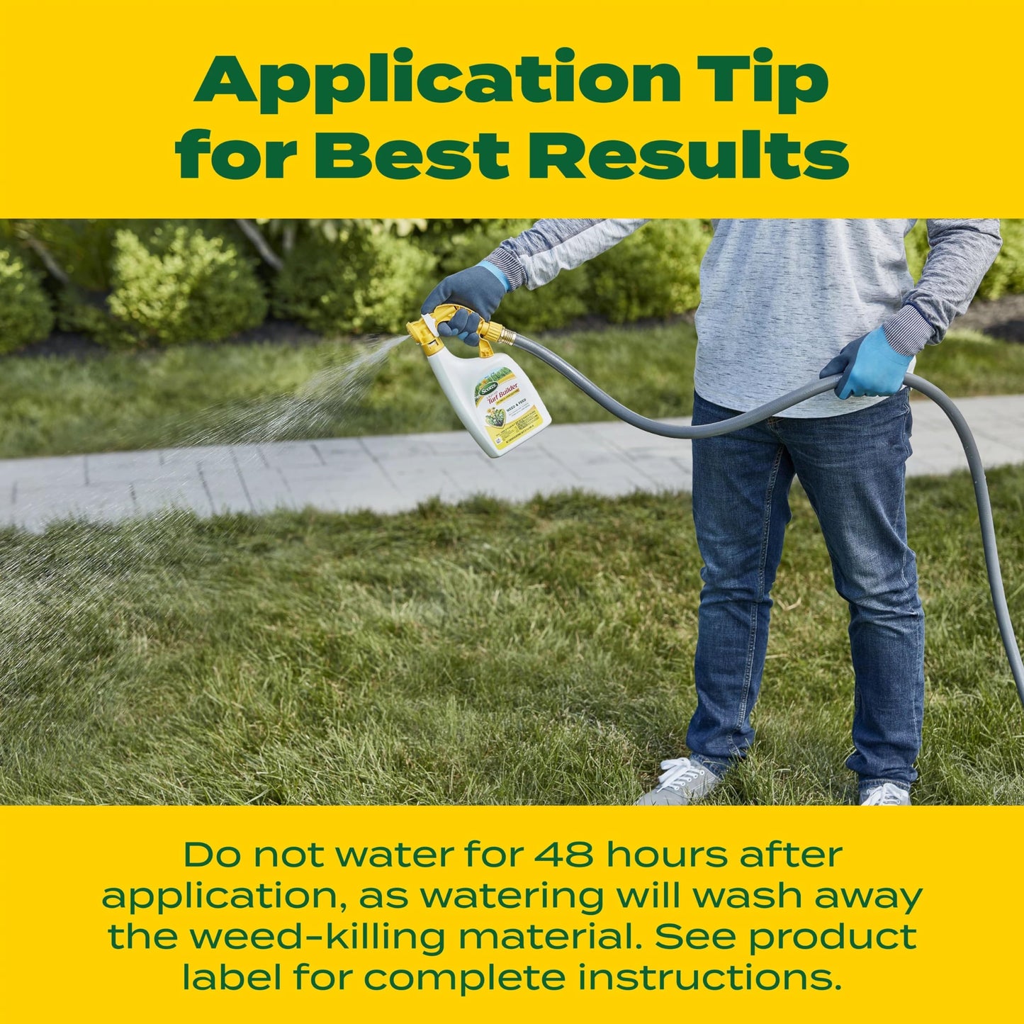 Scotts Turf Builder Weed & Feed3, Weed Killer Plus Lawn Fertilizer, Controls Dandelion and Clover, 5,000 sq. ft., 14.29 lbs.