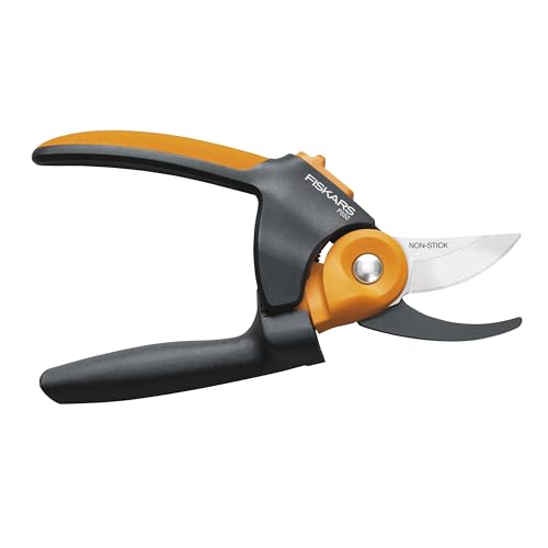 Fiskars Pruning Shears, Bypass Pruner that Cuts Through Stems up to 3/4-Inch, PowerGear Technology For More Power on Every Cut