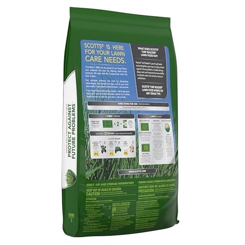 Scotts Turf Builder Lawn Food - Fertilizer for All Grass Types, 5,000 sq. ft., 12.5 lbs.