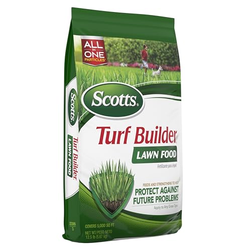 Scotts Turf Builder Lawn Food - Fertilizer for All Grass Types, 5,000 sq. ft., 12.5 lbs.