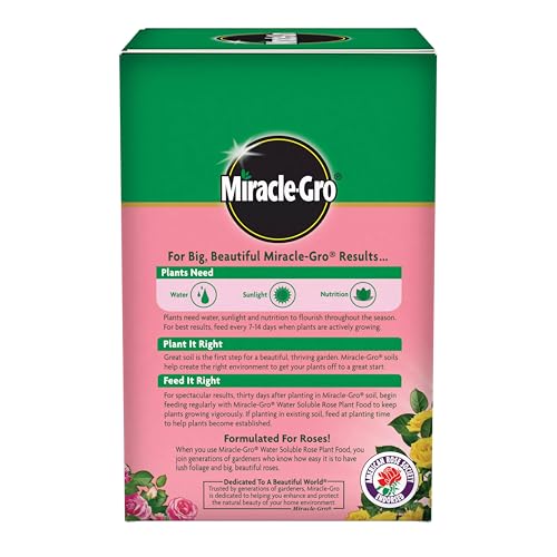 Miracle-Gro Water Soluble Rose Plant Food, 1.5 lb