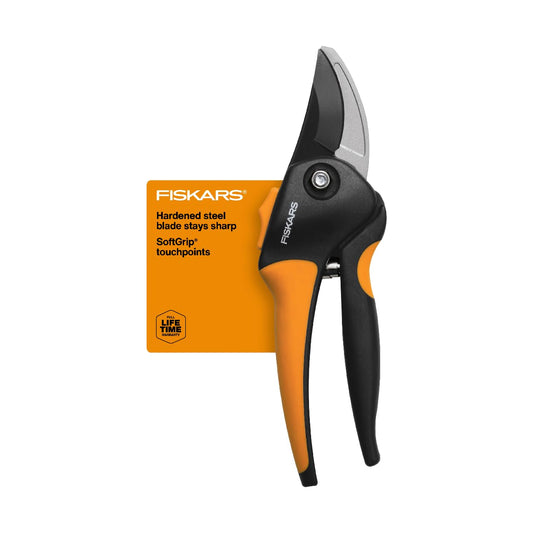 Fiskars Pruning Shears, Bypass Pruner that Cuts Through Stems up to 3/4-Inch, PowerGear Technology For More Power on Every Cut