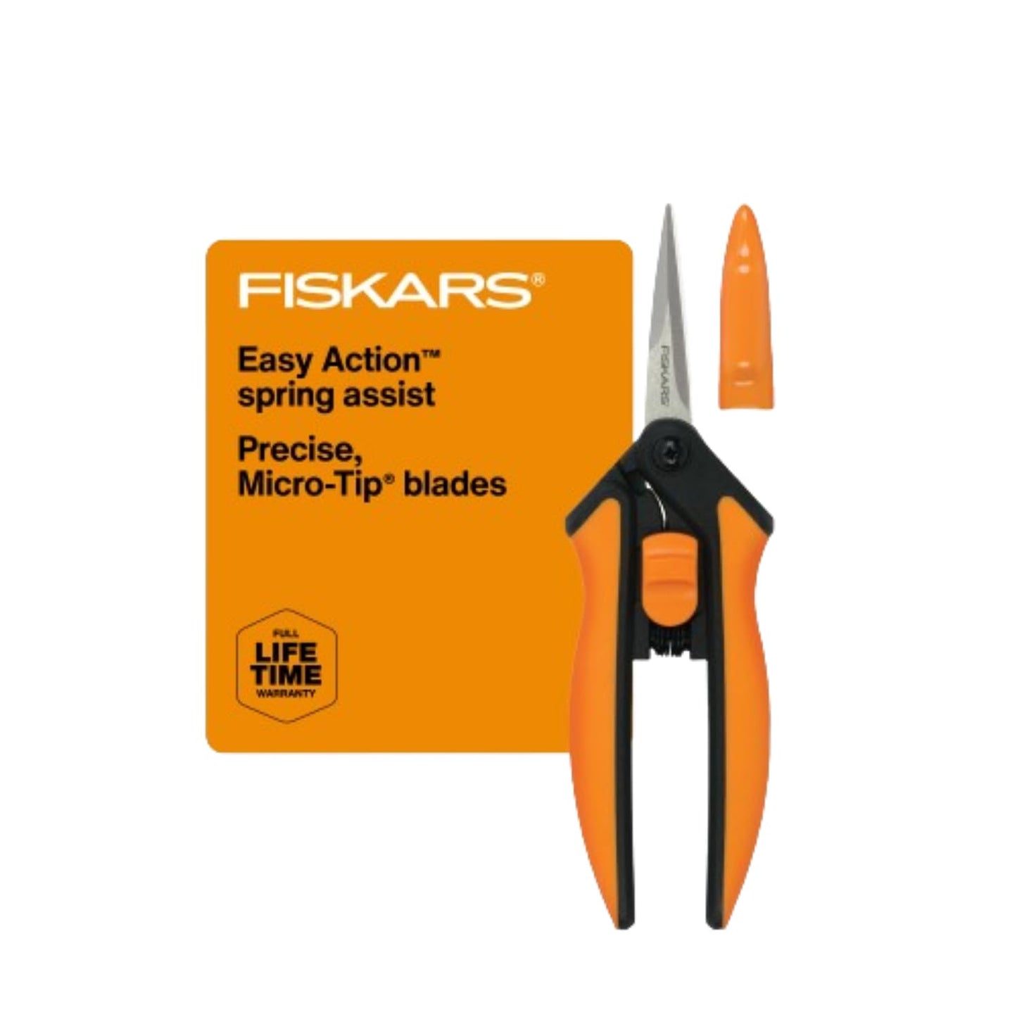 Fiskars 6" Pruning Scissors (2-Pack) for Flowers, Buds, Weeds and Small Plants, Garden Snips with Resin Resistant Nonstick Stainless Steel Blades, Gardening Trimmers with Comfortable Handle
