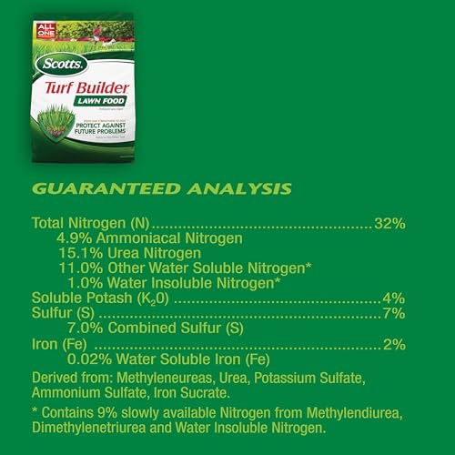 Scotts Turf Builder Lawn Food - Fertilizer for All Grass Types, 5,000 sq. ft., 12.5 lbs.