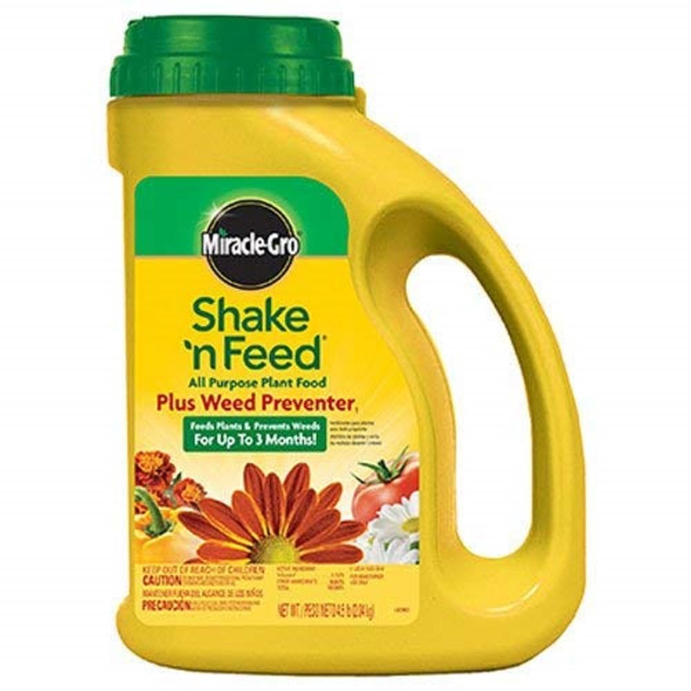 Miracle-Gro Shake 'N Feed All Purpose Plant Food, For In-Ground and Container Plants, Feeds for up to 3 Months, 4.5 lbs.