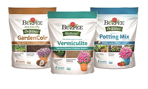 Burpee Natural & Organic Coconut Coir, 8 Quart, (1 Pack)