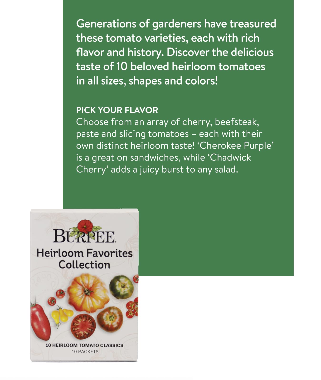 Burpee Culinary Classics Garden Collection 10 Packets of Non-GMO Chives, Cilantro, Basil, Sage, Thyme, Dill, Parsley, Chamomile, Marjoram & Oregano | Kitchen Herb Variety Pack, Seeds for Planting