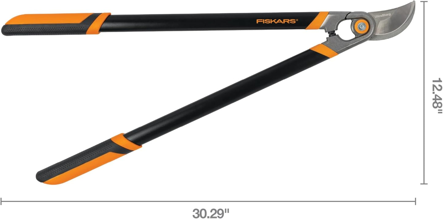 Fiskars 32-Inch Loppers for Tree Trimming, Heavy Duty, Low-Friction Sharp Steel Blade, Branch Cutter up to 2-Inch Diameter Cut Capacity, PowerGear2 Technology that Multiplies Power for Less Effort