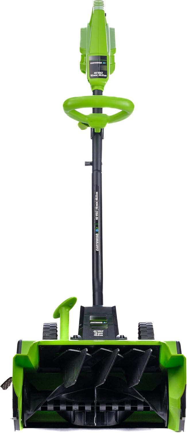 Earthwise SN74016 40-Volt Cordless Electric Snow Shovel, Brushless Motor, 16-Inch width, 300lbs/Minute (Battery and Charger Included)