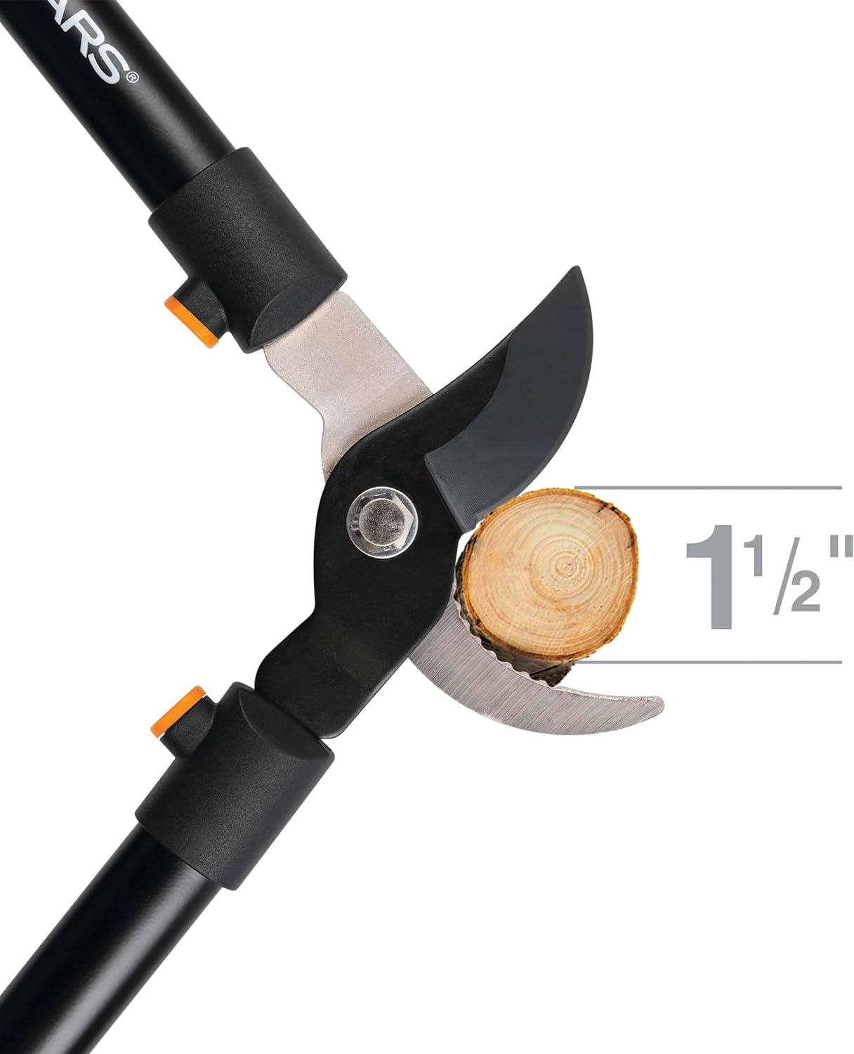 Fiskars 15-Inch PowerGear Loppers, Sharp Steel Blade Bush and Tree Trimmer, Cuts up to 1.25-Inch Diameter Branches, Rust Resistant and Lightweight Pruner, Yard Tools for Gardening
