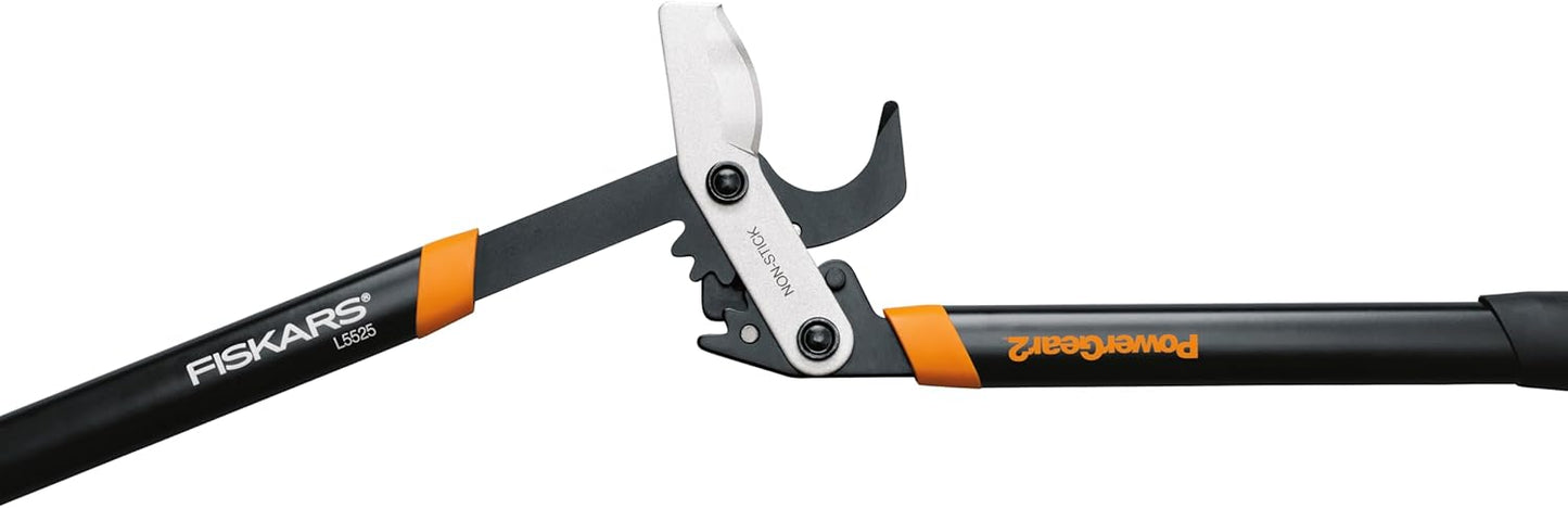 Fiskars 32-Inch Loppers for Tree Trimming, Heavy Duty, Low-Friction Sharp Steel Blade, Branch Cutter up to 2-Inch Diameter Cut Capacity, PowerGear2 Technology that Multiplies Power for Less Effort