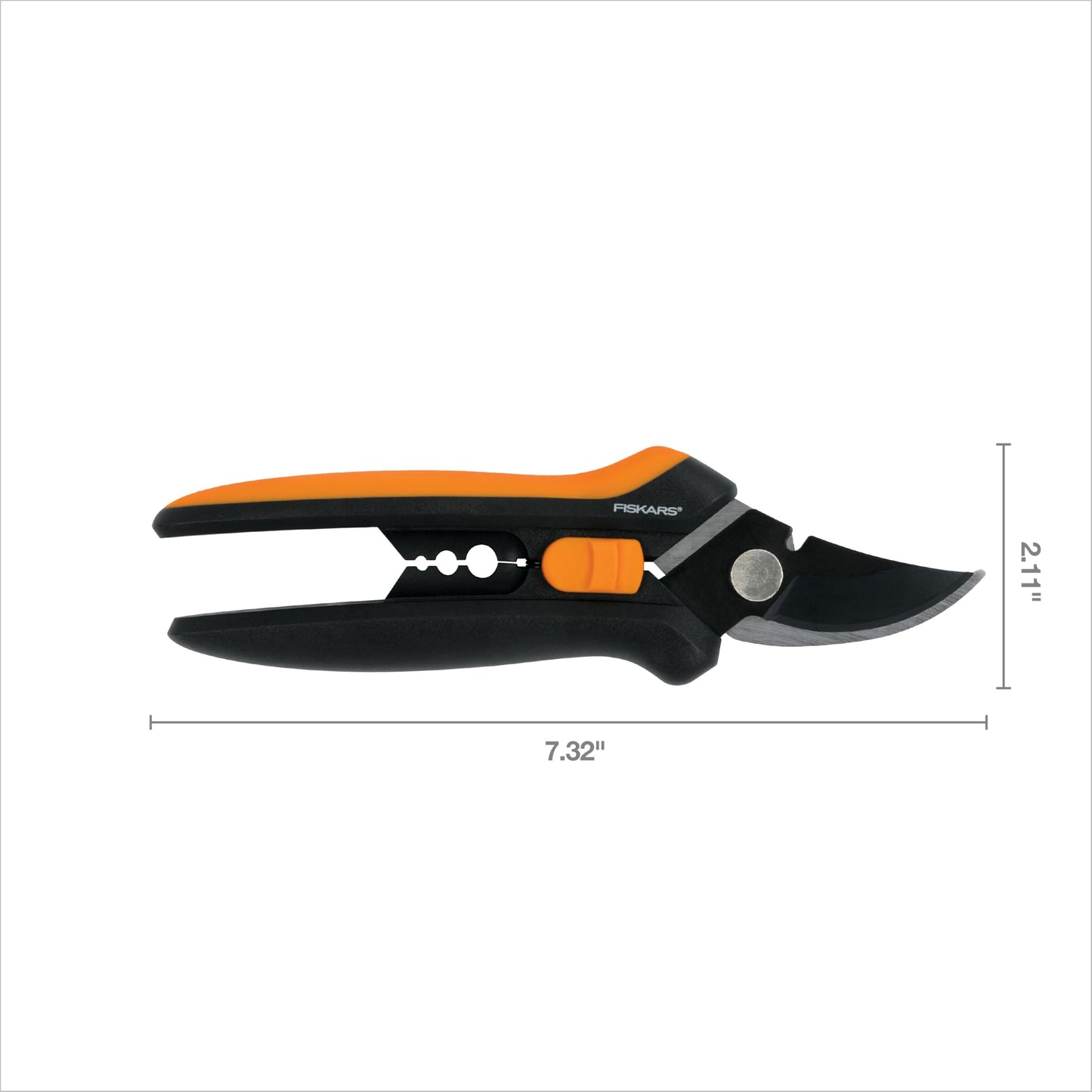 Fiskars 6" Pruning Scissors (2-Pack) for Flowers, Buds, Weeds and Small Plants, Garden Snips with Resin Resistant Nonstick Stainless Steel Blades, Gardening Trimmers with Comfortable Handle