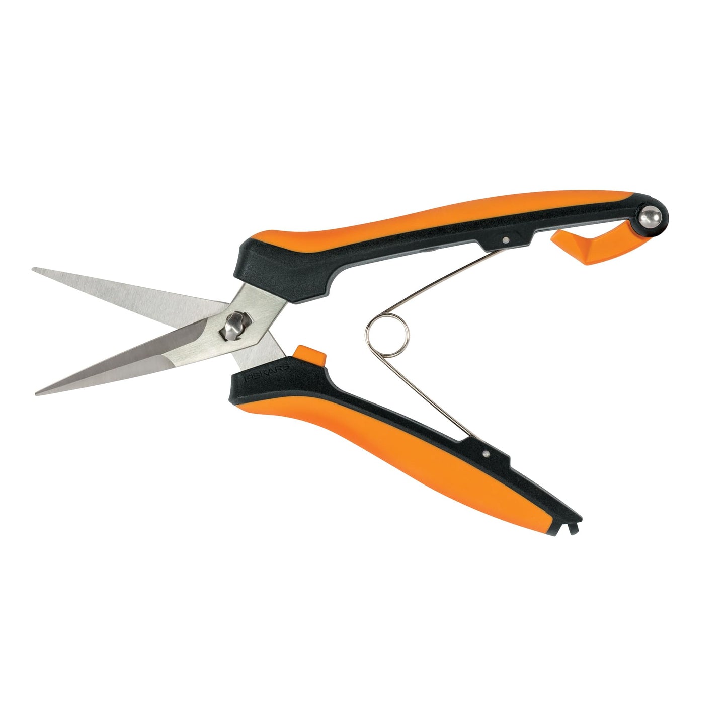 Fiskars 6" Pruning Scissors (2-Pack) for Flowers, Buds, Weeds and Small Plants, Garden Snips with Resin Resistant Nonstick Stainless Steel Blades, Gardening Trimmers with Comfortable Handle