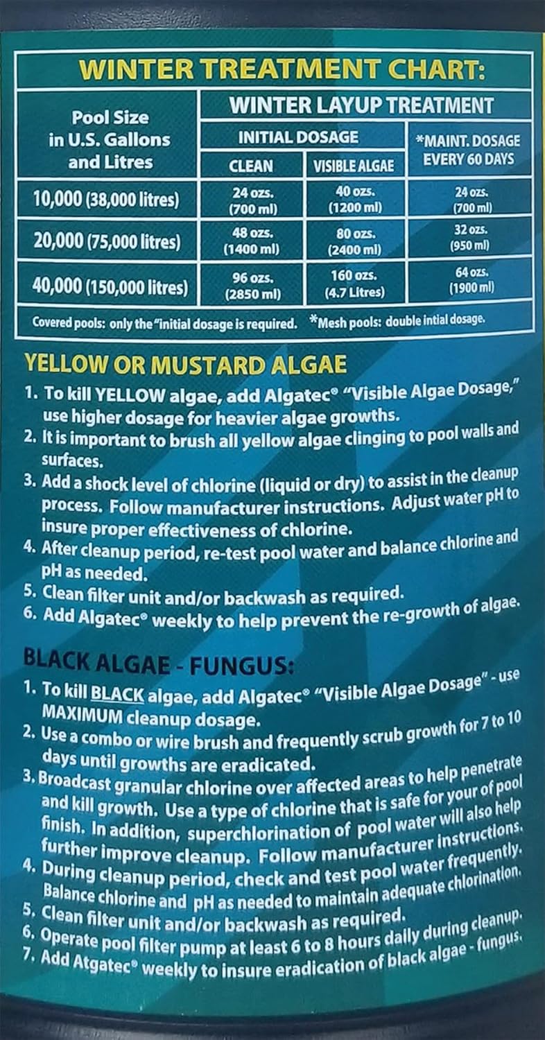Algatec Super Algaecide-Clarifier (64 Fl Oz)