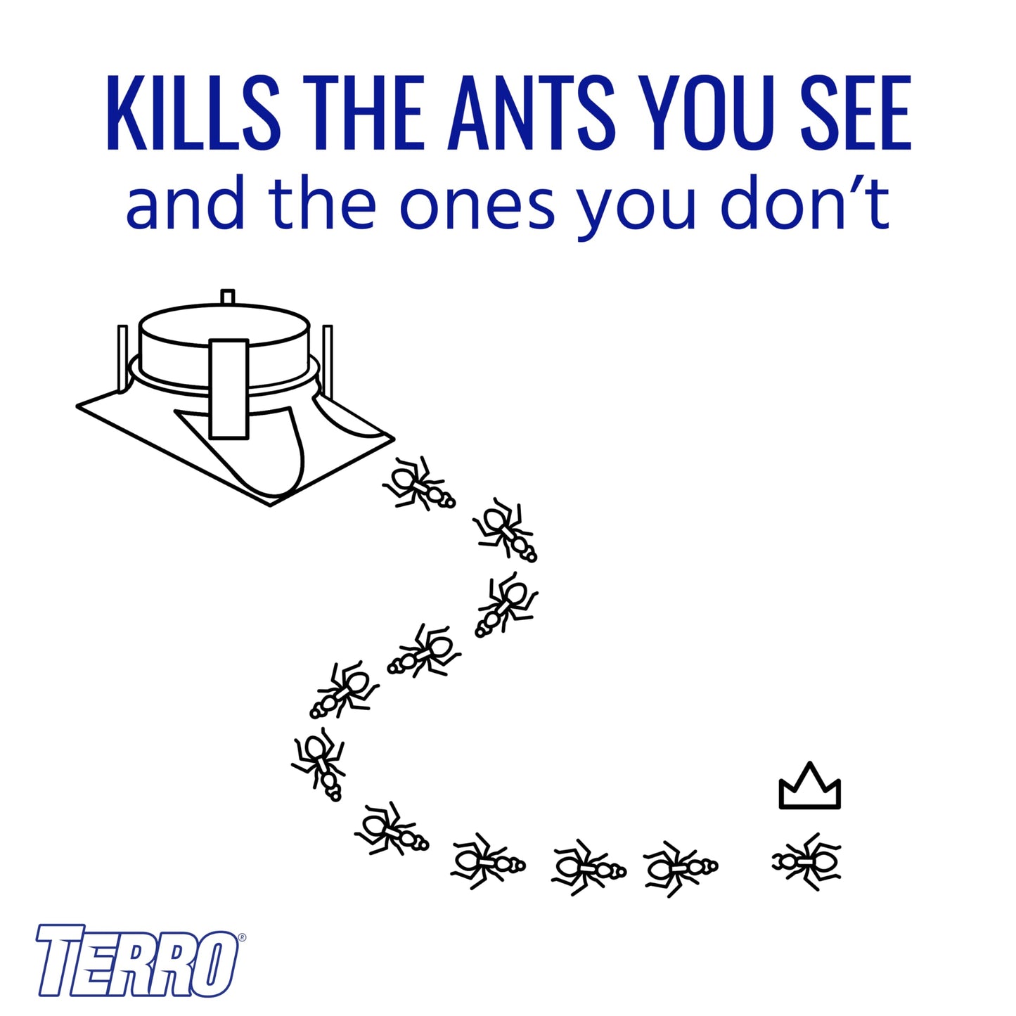 TERRO T1804-6 Outdoor Ready-to-Use Liquid Ant Bait Killer and Trap - Kills Common Household Ants - 4 Bait Stations