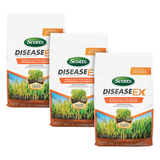 Scotts DiseaseEx Lawn Fungicide, Controls and Prevents Disease Up to 4 Weeks, Treats Up to 5,000 sq. ft., 10 lbs.