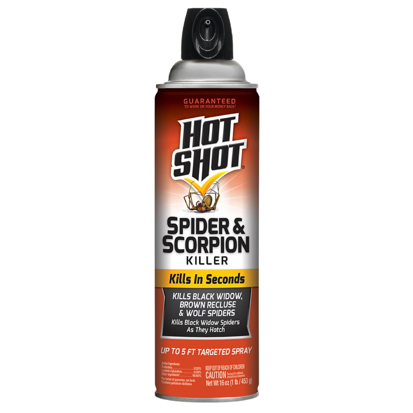 Hot Shot Ant, Roach & Spider Killer, Kills Roaches and Listed Ants On Contact, Indoor & Outdoor Use, (Unscented) 2 Pack, 17.5 Ounce