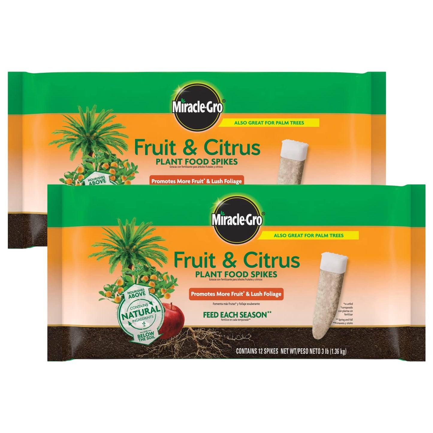Miracle-Gro Fruit & Citrus Plant Food Spikes