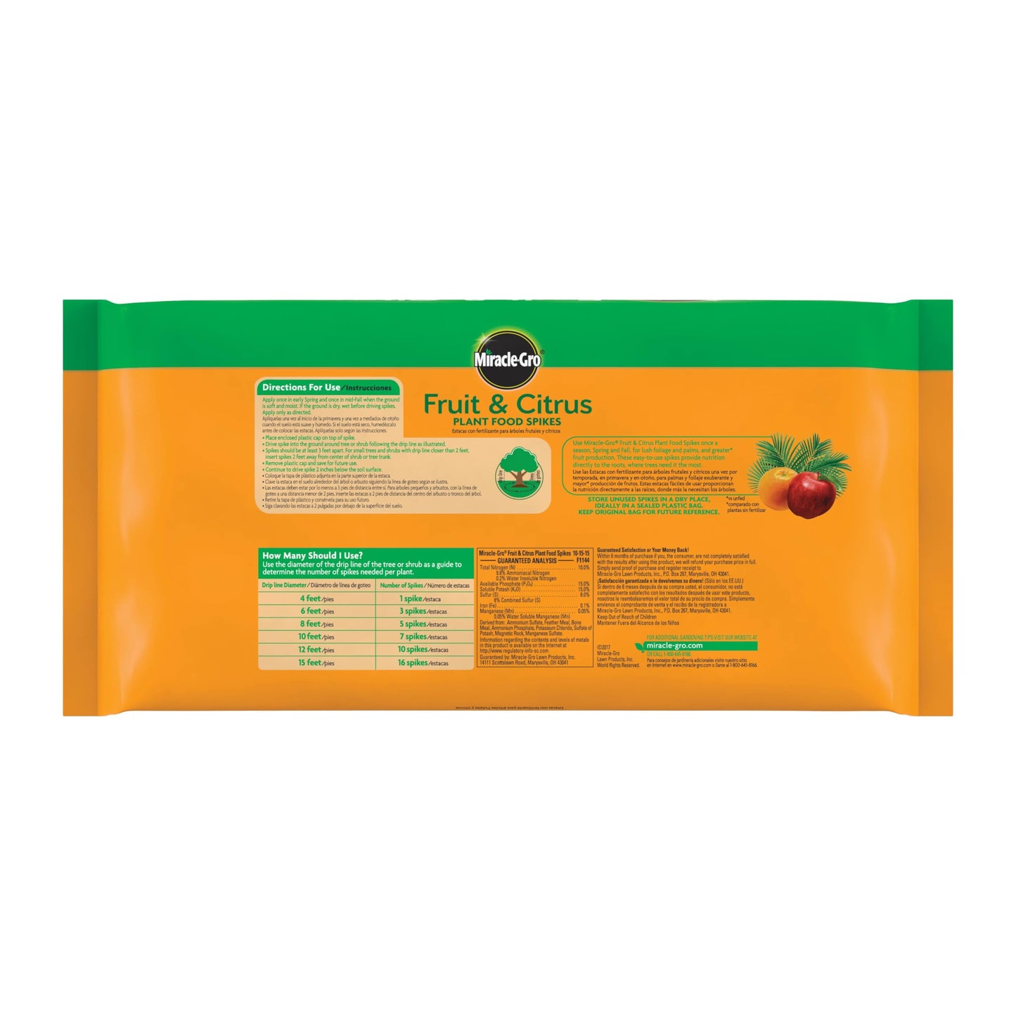 Miracle-Gro Fruit & Citrus Plant Food Spikes