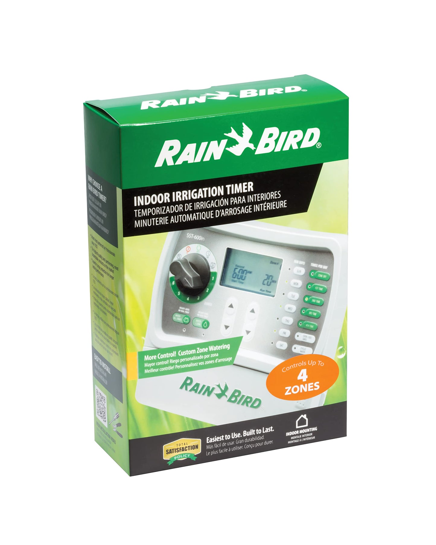 Rain Bird SST1200OUT Simple-to-Set Indoor/Outdoor Sprinkler/Irrigation Timer/Controller, 12-Zone/Station (this New/Improved Model Replaces SST1200O),Gray/Green
