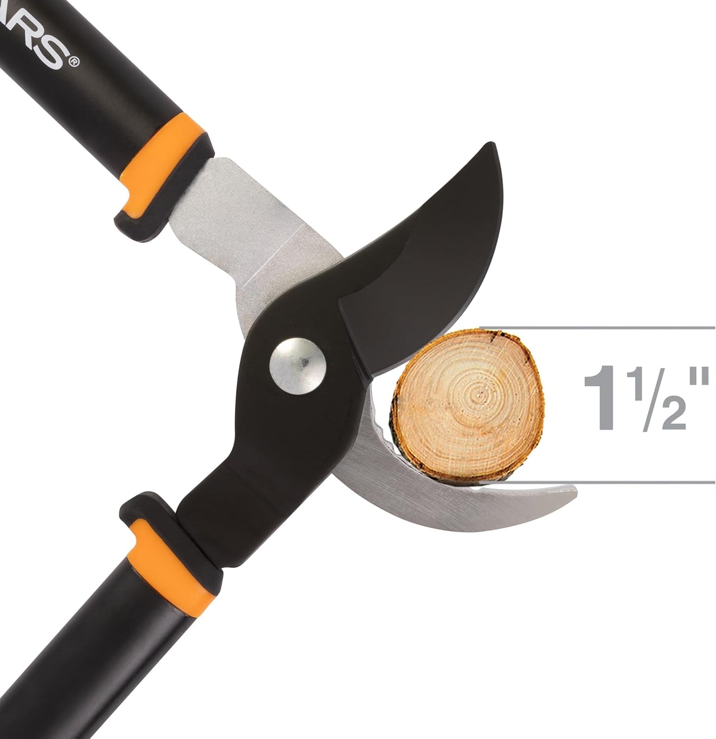 Fiskars 15-Inch PowerGear Loppers, Sharp Steel Blade Bush and Tree Trimmer, Cuts up to 1.25-Inch Diameter Branches, Rust Resistant and Lightweight Pruner, Yard Tools for Gardening