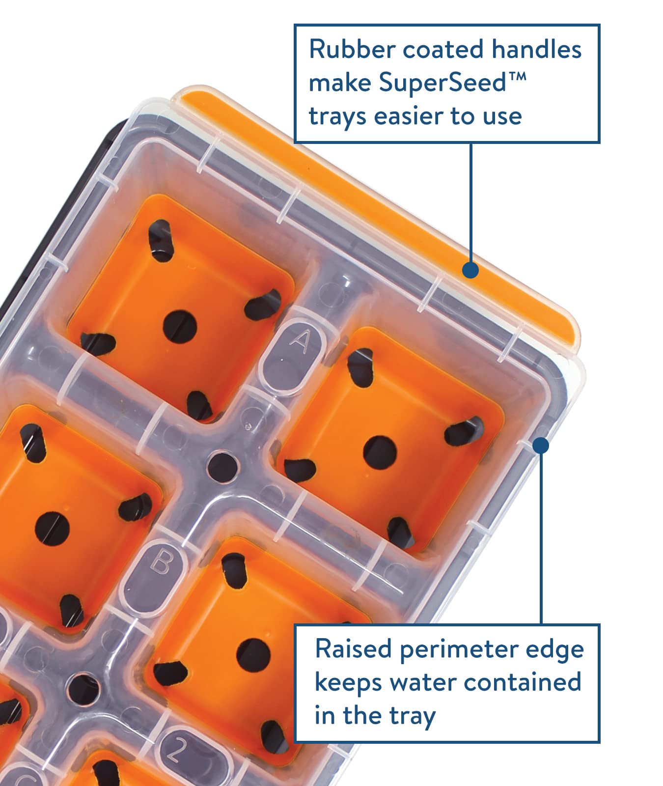 Burpee SuperSeed Seed Starting Tray | 36 Cell Reusable Seed Starter Tray | for Starting Vegetable, Flower & Herb Seeds | Indoor Grow Kit for Plant Seedlings | for Germination Success
