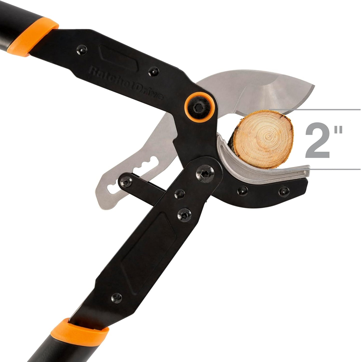 Fiskars 15-Inch PowerGear Loppers, Sharp Steel Blade Bush and Tree Trimmer, Cuts up to 1.25-Inch Diameter Branches, Rust Resistant and Lightweight Pruner, Yard Tools for Gardening