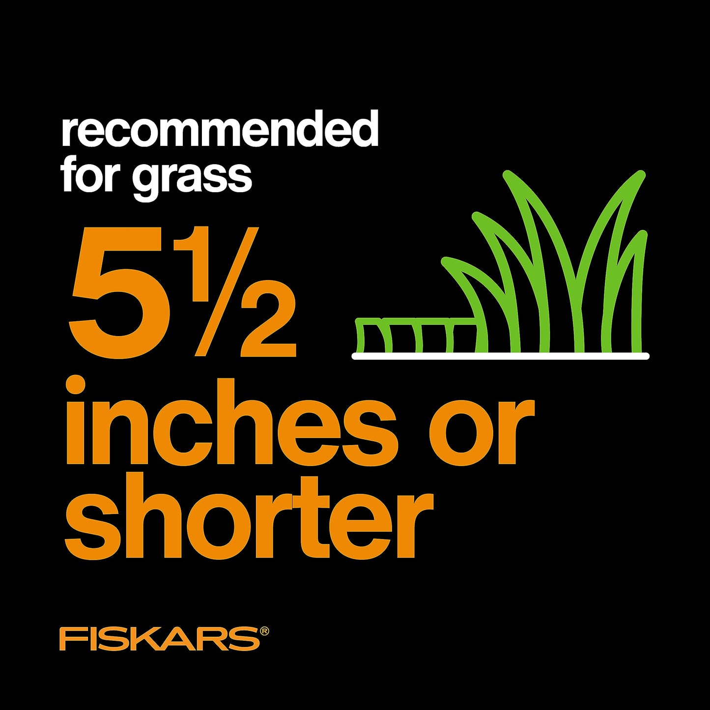 Fiskars Push Mower - 18" Cut Width Manual Reel Mower with No Motor - Grass Cutter with Steel Blades that Stay Sharp - Eco-Friendly Lawn Care