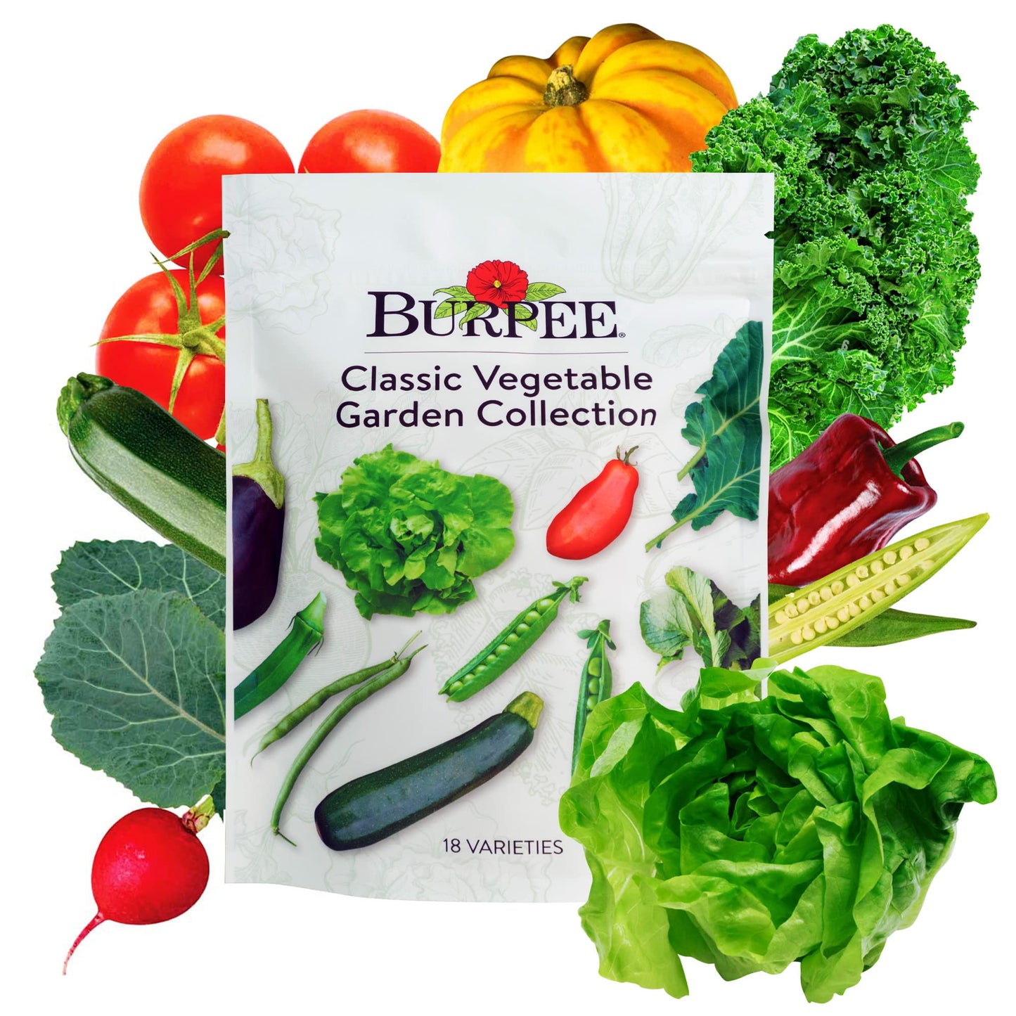 Burpee Culinary Classics Garden Collection 10 Packets of Non-GMO Chives, Cilantro, Basil, Sage, Thyme, Dill, Parsley, Chamomile, Marjoram & Oregano | Kitchen Herb Variety Pack, Seeds for Planting