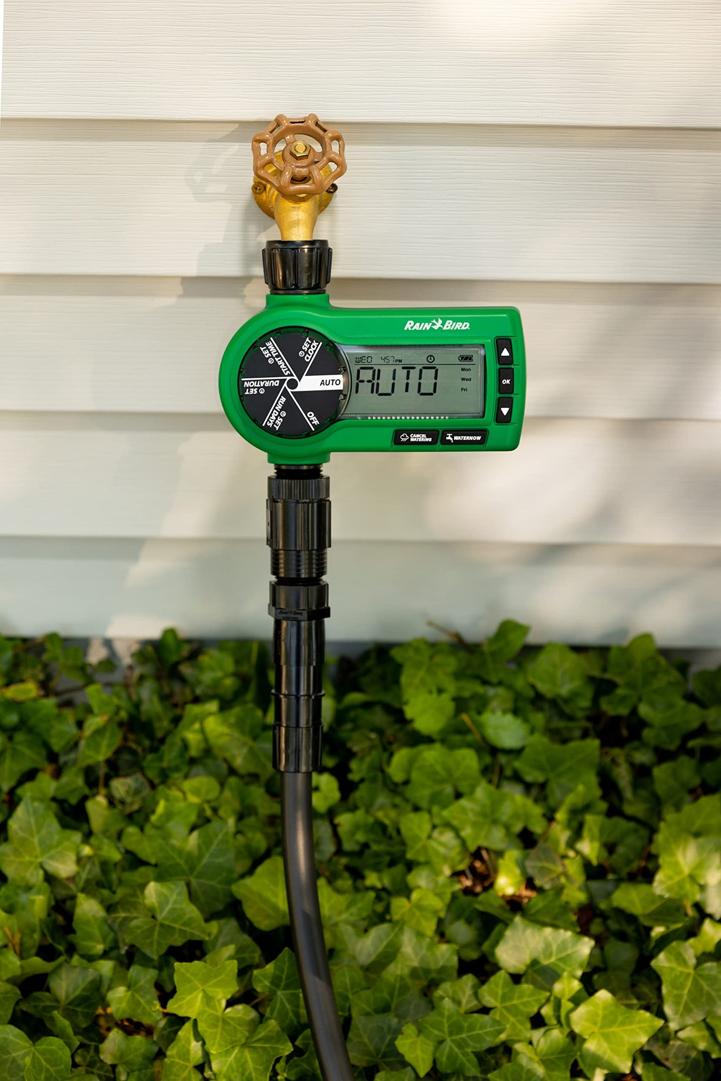 Rain Bird 1ZEHTMRP Premium Professional Grade Electronic Digital Hose End Timer/Controller, One Zone/Station, Battery Operated, Brass Inlet/Outlet